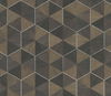 Hexagram Wood Veneer Brown & Black Wallpaper, by York Wall, 24' length x 3' width x 0.02" depth thumbnail 1