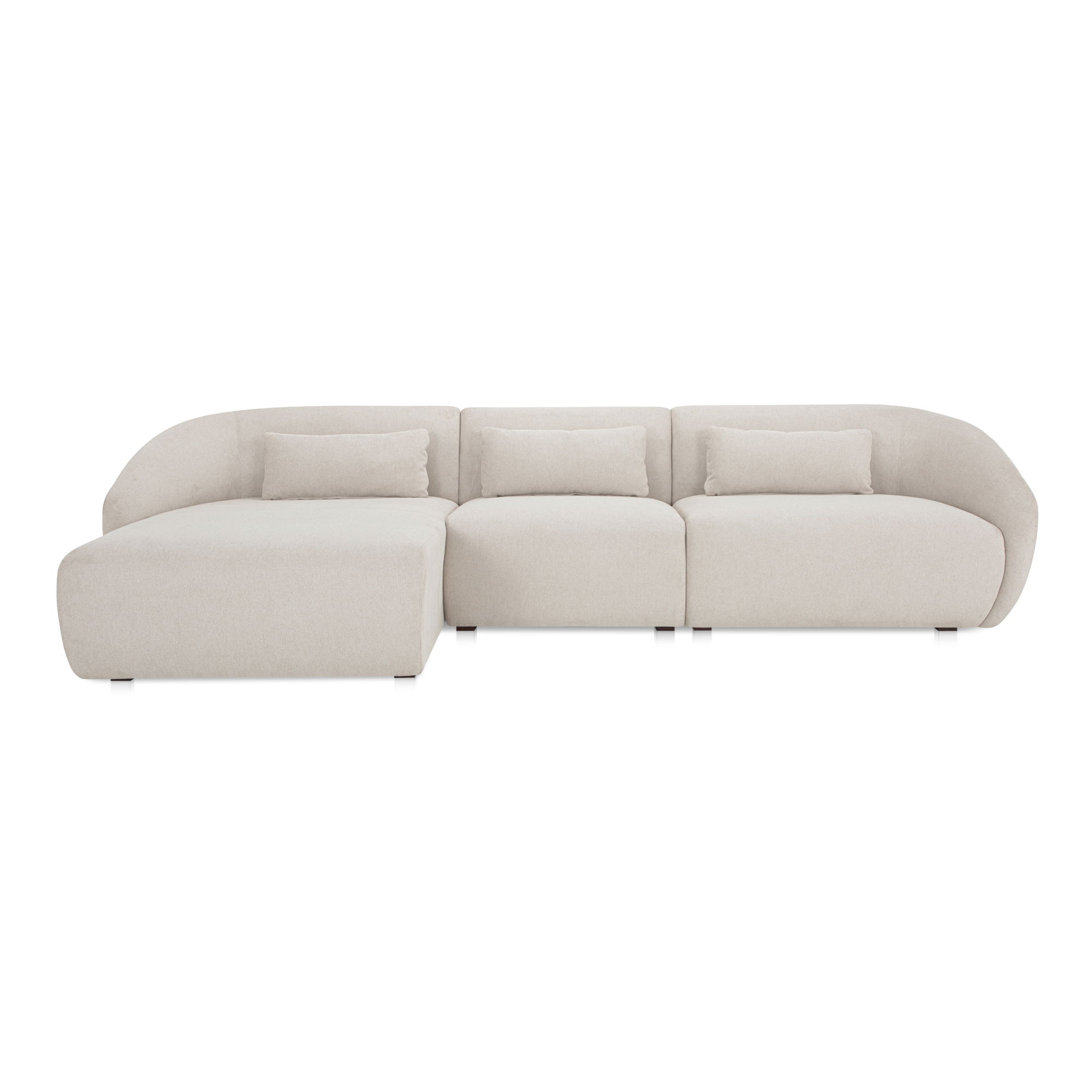 Amelia Lounge Modular Left Sectional Warm White large image 