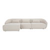 Amelia Lounge Modular Left Sectional Warm White thumbnail 0