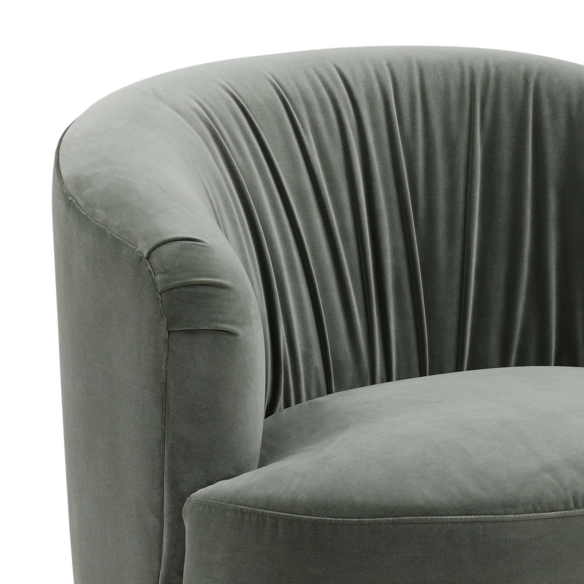 Azura Swivel Chair Sage, Accent Chair by Dovetail, 34" width x 28.5" height x 34.25" depth View 5