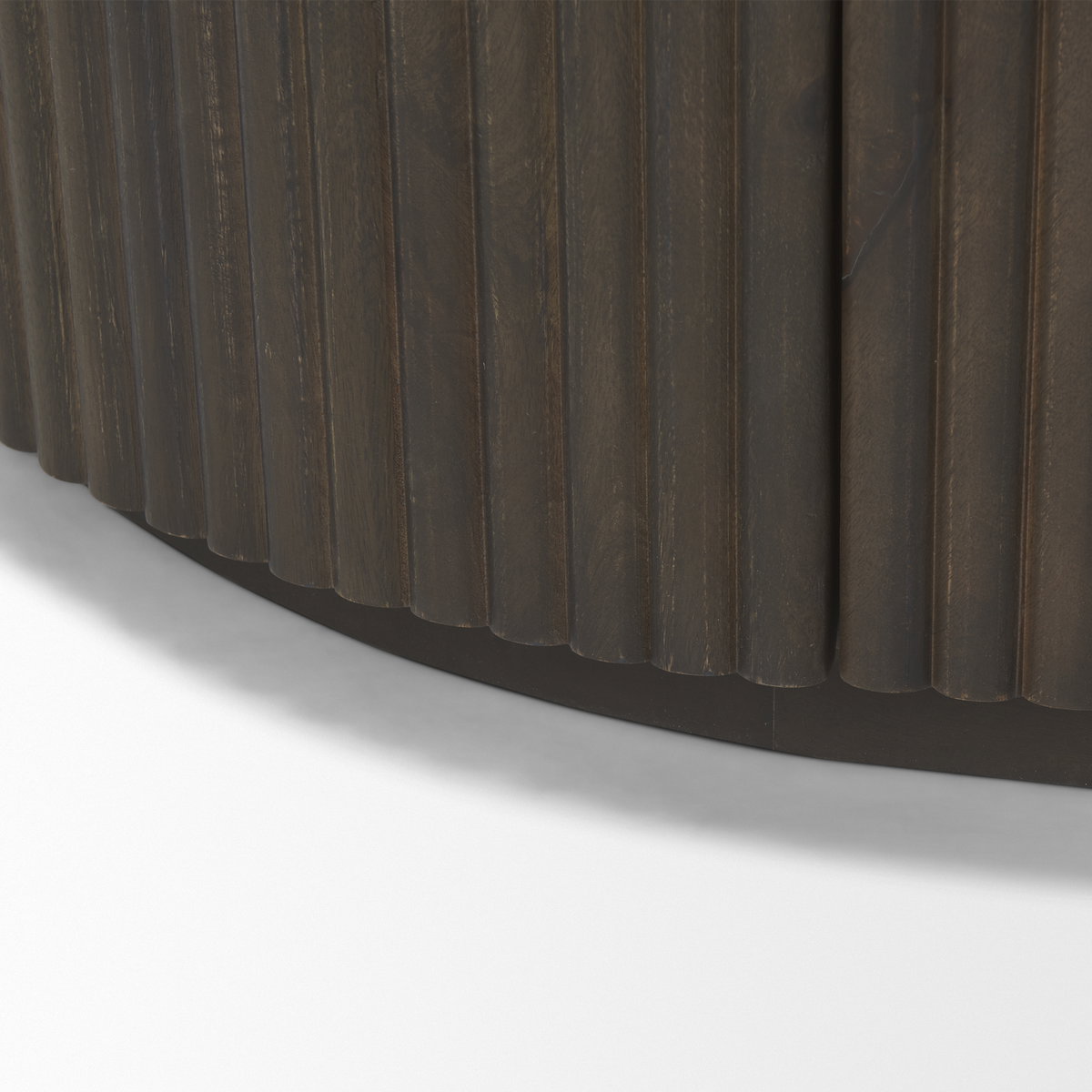 Terra 72L x 18W x 32H Dark Brown Wood Fluted Sideboard, Sideboards & Buffet by Mercana, 72" length x 19" width x 32" height View 14