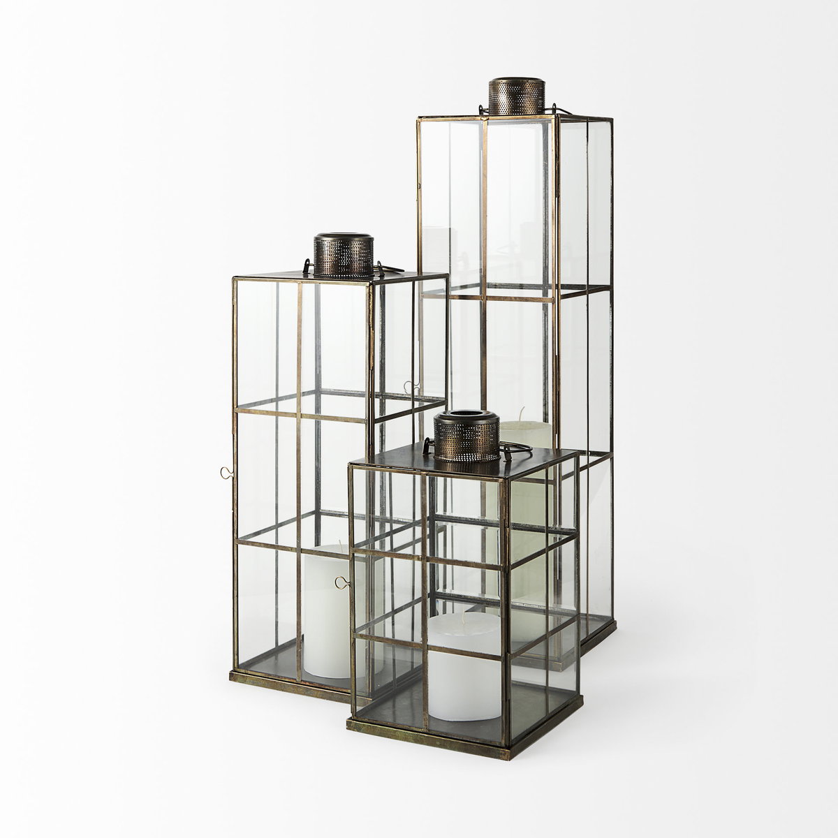 Grimwig (Medium) 8L x 8W x 23H LANTERN with SHEET BASE WITHOUT BEVEL, Lighting by Mercana, 8.27" length x 8.27" width x 22.83" height View 11