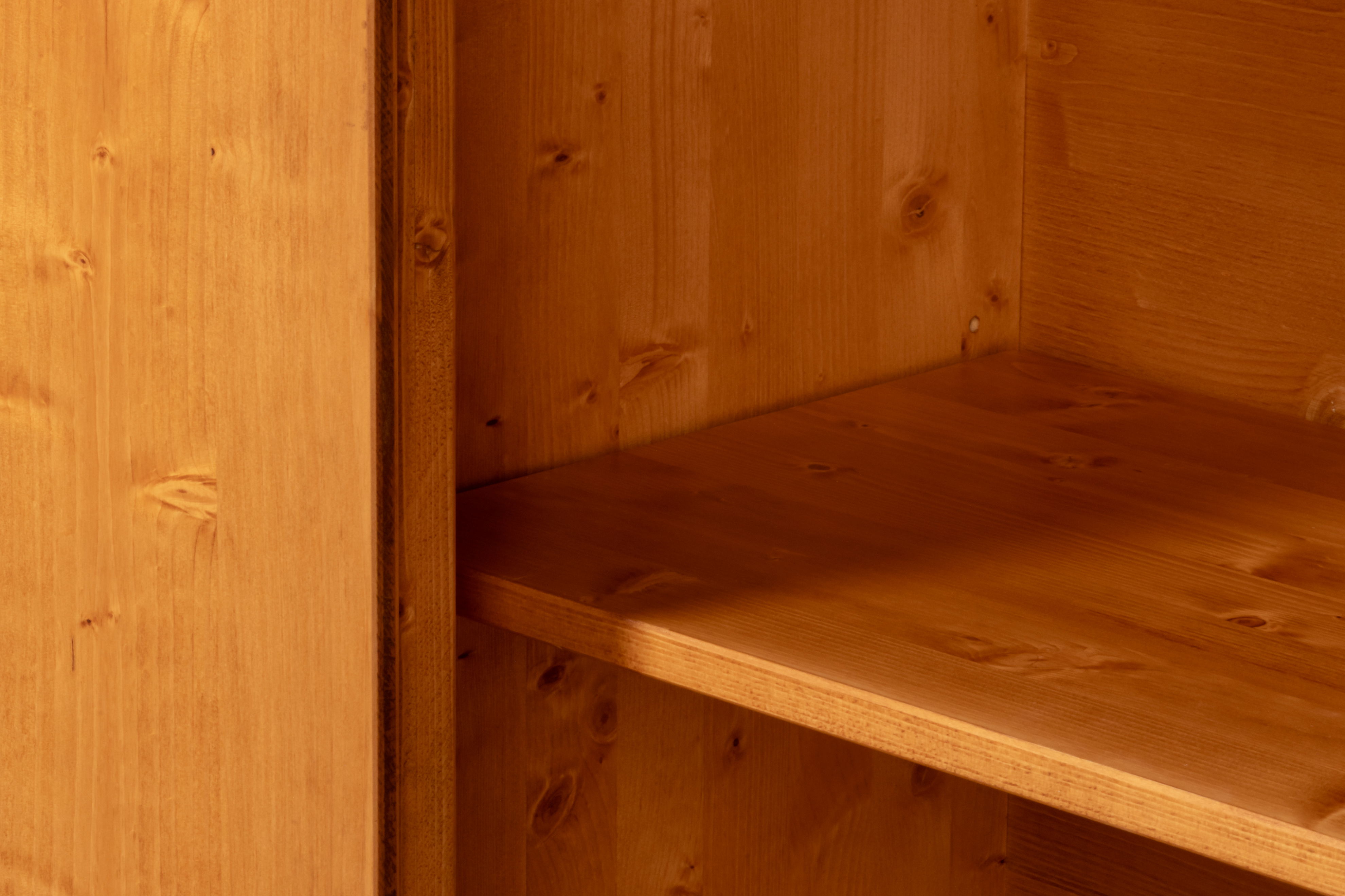 Crested Wall Cabinet,Noce Anticato, Cabinets & Sideboard by Sarreid, 96" length x 18" width x 39" height View 7