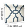 Magnolia Home Woven Trellis Blue & White Peel & Stick Wallpaper thumbnail 7