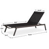 Bea Outdoor Pool Chaise, Outdoor Chaise Lounge by Uttermost, 6'6.75" width x 1'0.5" height x 2'3.5" depth thumbnail 3