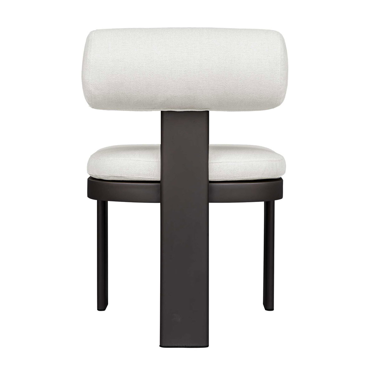 Bolster Back White Outdoor Dining Chair, Outdoor Chair by Uttermost, 1'8" width x 2'7.3" height x 2'4" depth View 6