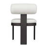 Bolster Back White Outdoor Dining Chair, Outdoor Chair by Uttermost, 1'8" width x 2'7.3" height x 2'4" depth thumbnail 6