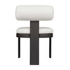 Bolster Back White Outdoor Dining Chair, Outdoor Chair by Uttermost, 1'8" width x 2'7.3" height x 2'4" depth thumbnail 6
