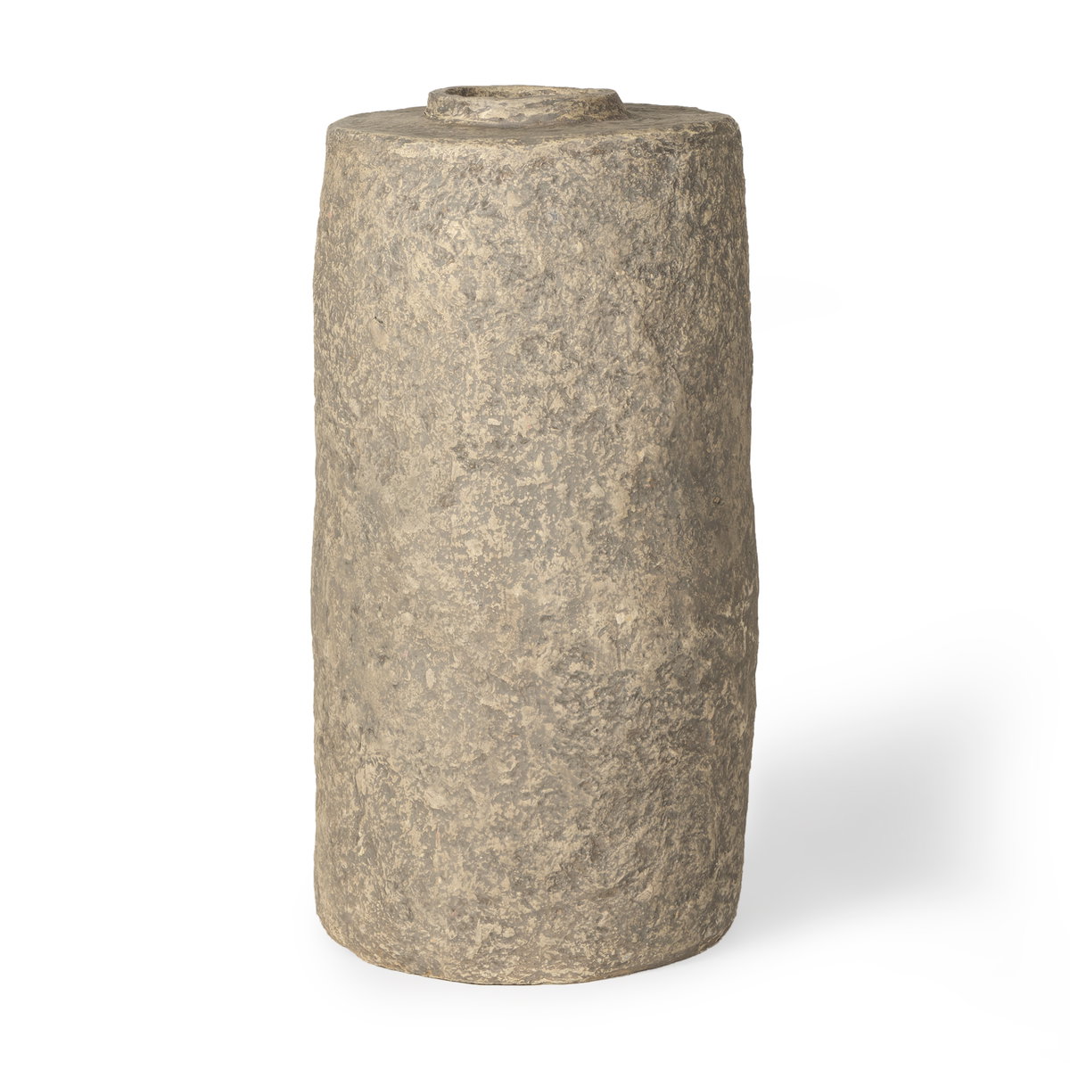 Rama Small Gray Paper Mache Floor Vase, by Mercana, 14" length x 14" width x 29" height View 1