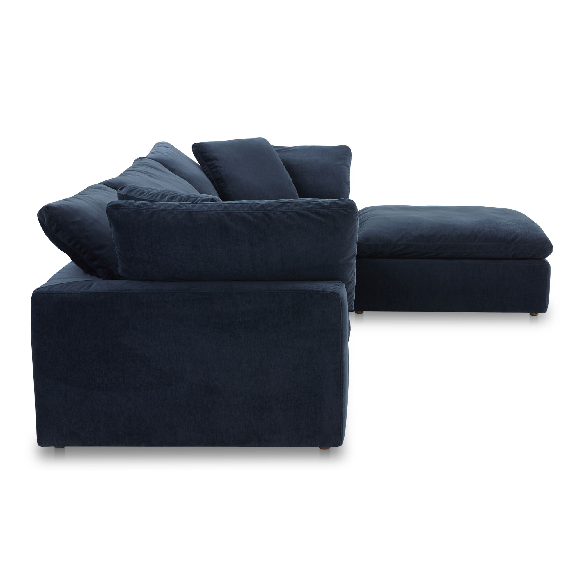 Clay Lounge Modular Sectional, Sectional Sofa by Moe's Home, 133.5" width x 32" height x 89" depth View 3