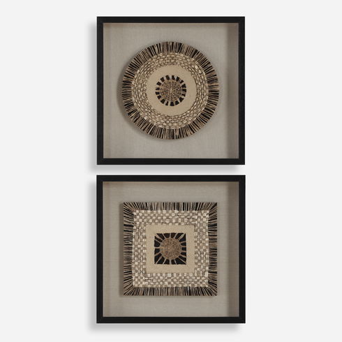 Intertwine Knit Paper Shadow Box Set/2