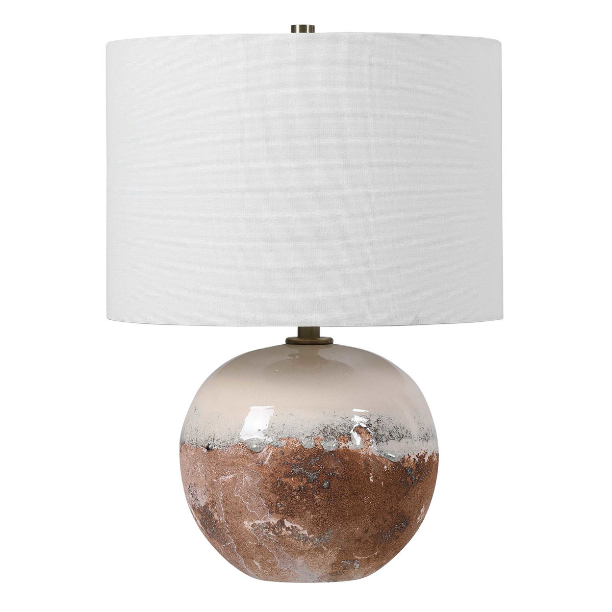 Durango Terracotta Accent Lamp, Table Lamp by Uttermost, 13" width x 18" height x 13" depth View 5