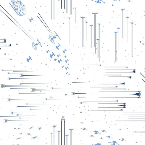 Star Wars: Galactic Battles Blue Peel & Stick Wallpaper