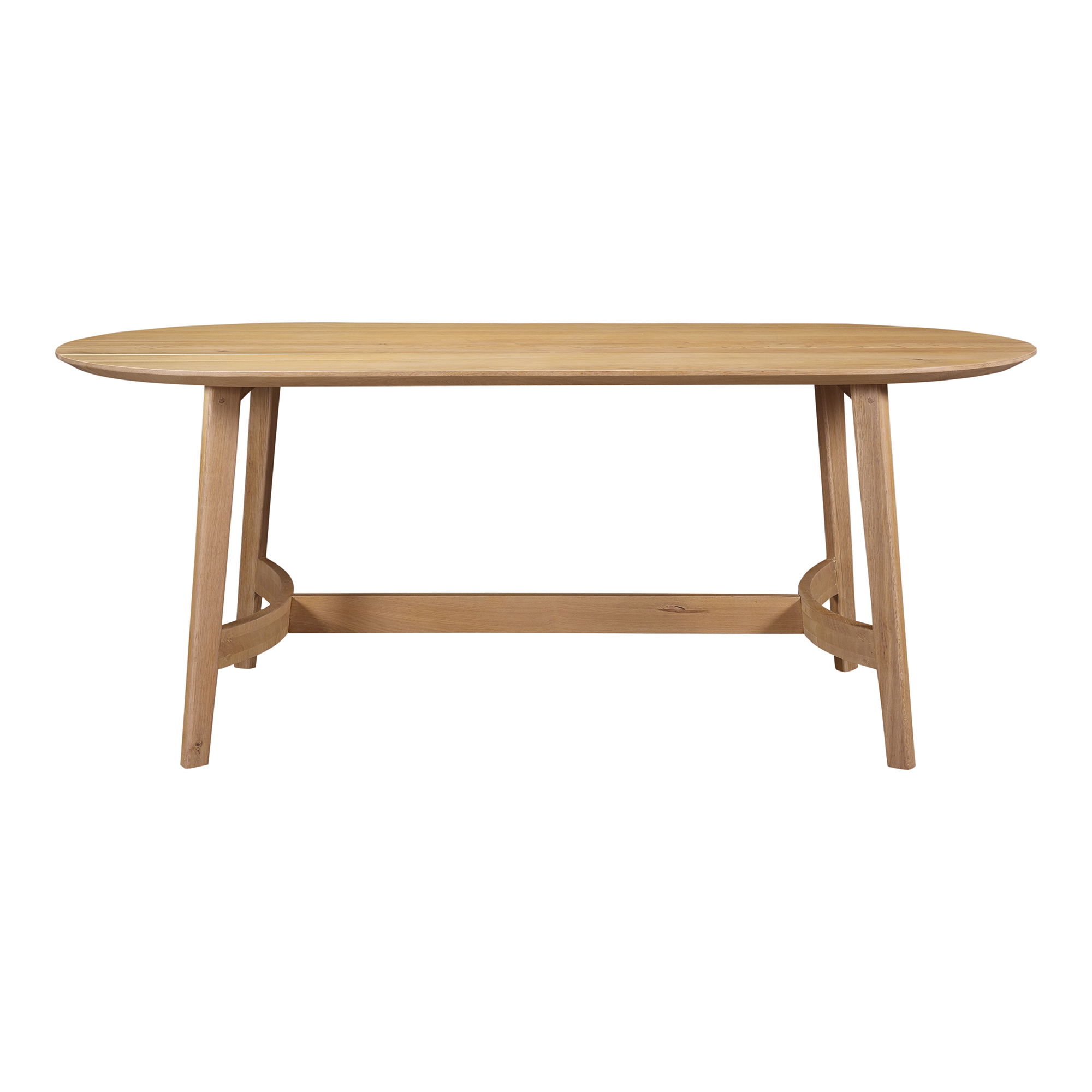 Trie Small Dining Table Natural, by Moe's Home, 76" width x 30" height x 36" depth View 1