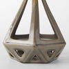 Hood  Bronze Geometric Ceramic Object, Decorative Object by Mercana, 7.68" length x 7.68" width x 9.45" height thumbnail 7