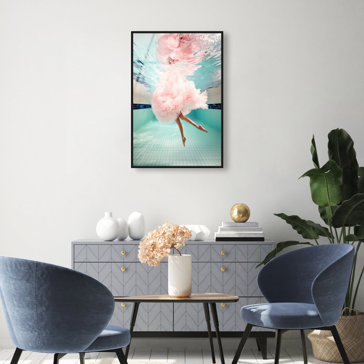 Aquatic Ballerina I (No Embellishment), Art by Oliver Gal,  20x30 View 3