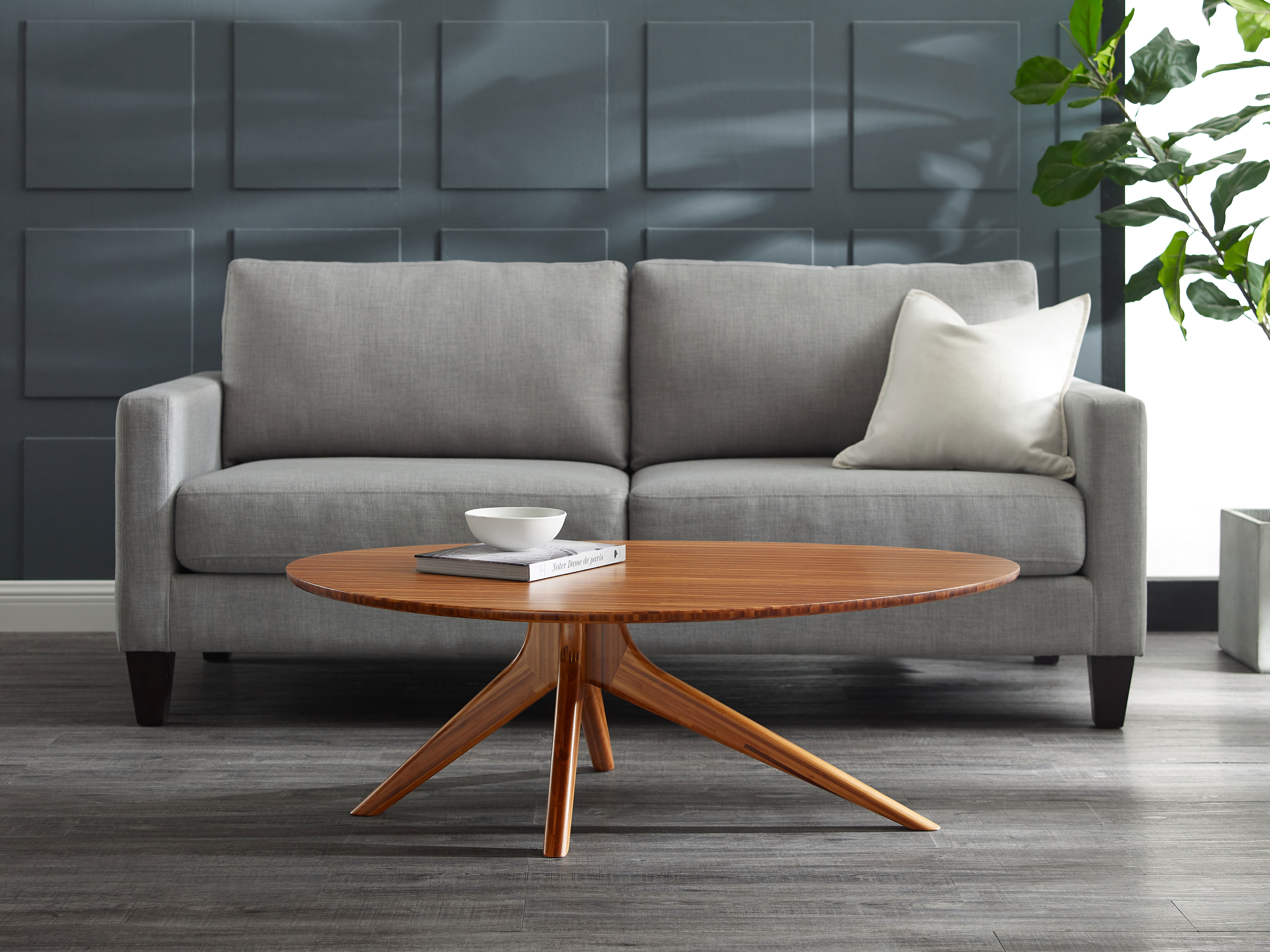 Rosemary Coffee Table, Amber, Living Room by Greenington, 34" length x 46.5" width x 16" height View 5