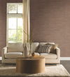 Lustrous Grasscloth Brown Wallpaper, by York Wall, 33' length x 1'8.8" width x 0.02" depth thumbnail 2