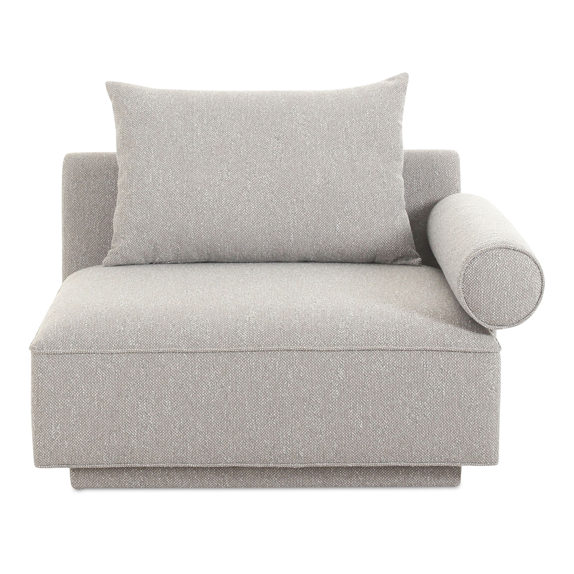 Rosello Right Arm Facing Chair Light Grey large image 