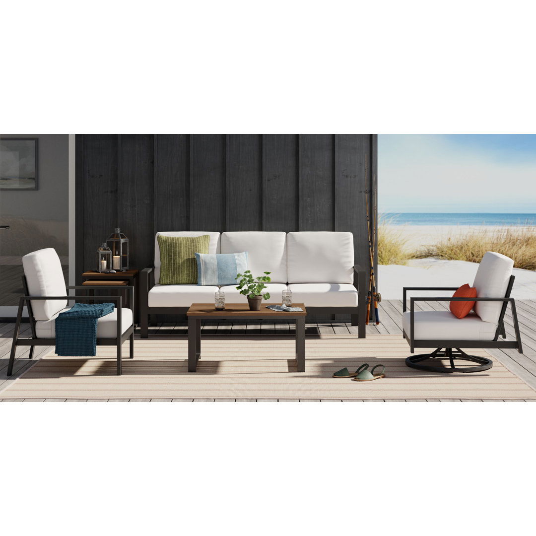 Memento Handmade Indoor/Outdoor Striped Cream/ Beige large image 