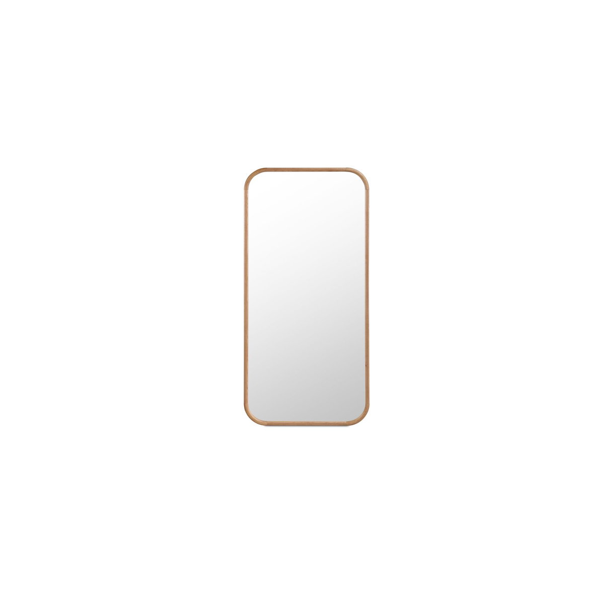 Kai Floor Mirror Oak, by Moe's Home, 32" width x 68" height x 1.8" depth View 1