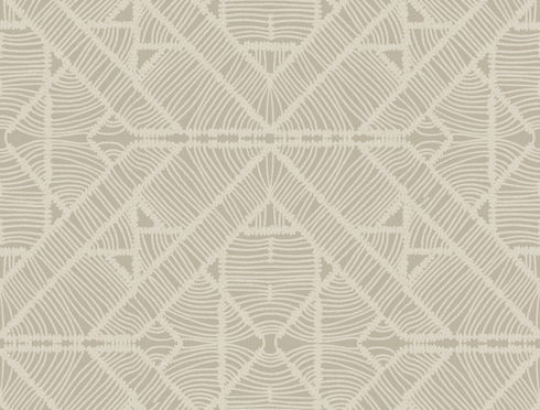 Diamond Macrame Taupe Wallpaper