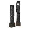 Cipher Black Wood Totems Set/2, Decorative by Uttermost, 5.12" width x 27.25" height x 4.5" depth thumbnail 1