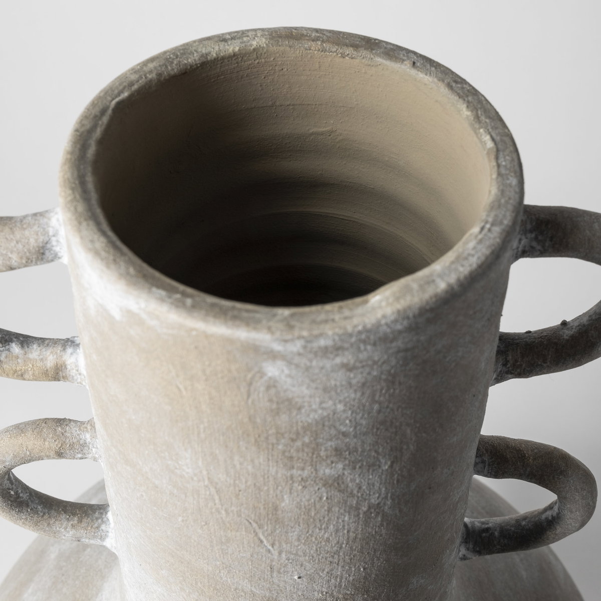 Sherry Rustic Brown Tall Neck Ceramic Vase, by Mercana, 11.42" length x 11.42" width x 19.29" height View 7