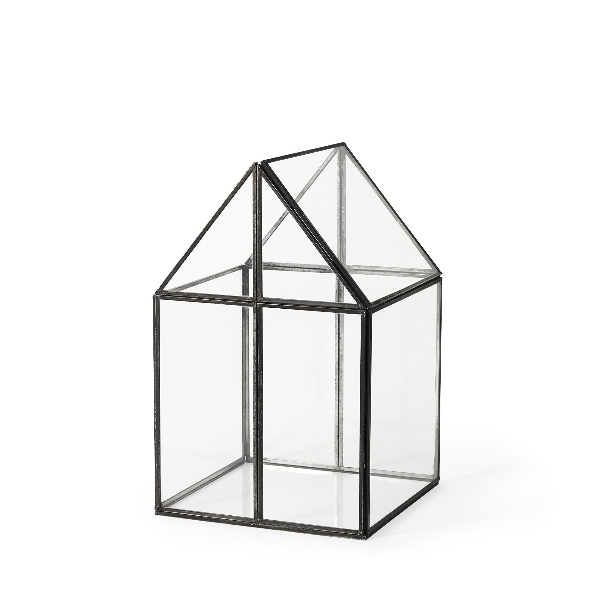 Sikes (Medium) 8L x 8W x 13H Hut Terrarium with Glass Base, Boxe by Mercana, 7.87" length x 7.87" width x 12.99" height View 1