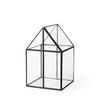 Sikes (Medium) 8L x 8W x 13H Hut Terrarium with Glass Base, Boxe by Mercana, 7.87" length x 7.87" width x 12.99" height thumbnail 1