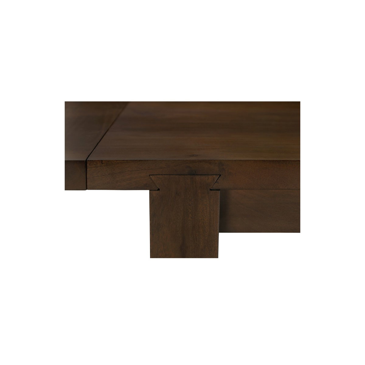 Wilson Dining Table Large Warm Brown, by Moe's Home, 120" width x 30" height x 40" depth View 5