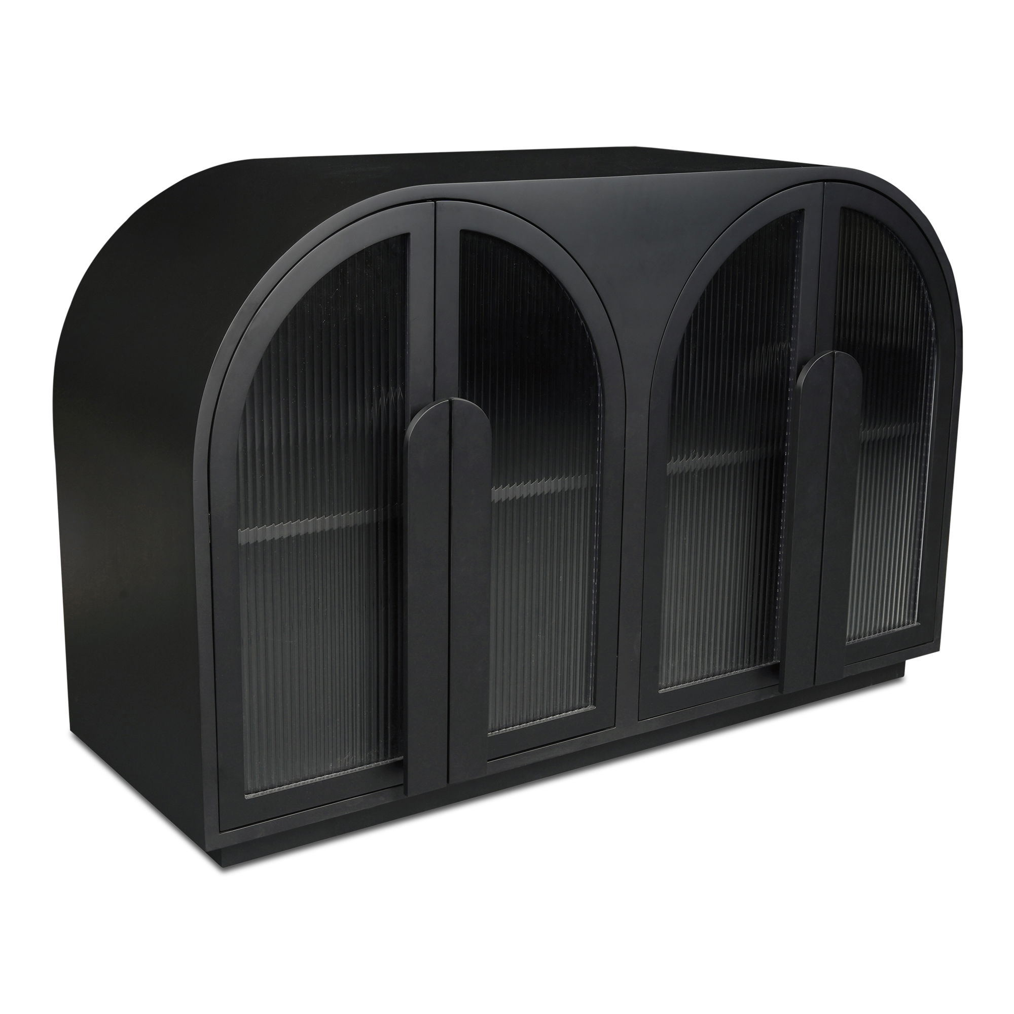 Salone Cabinet Black, Cabinets & Sideboard by Moe's Home, 53" width x 34" height x 18" depth View 3