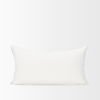 Jolie Cream with Black Print Linen Lumbar Decorative Pillow Cover thumbnail 4