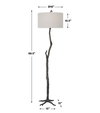 Spruce Rustic Floor Lamp, by Uttermost, 1'6" width x 5'8.5" height x 1'6" depth thumbnail 3