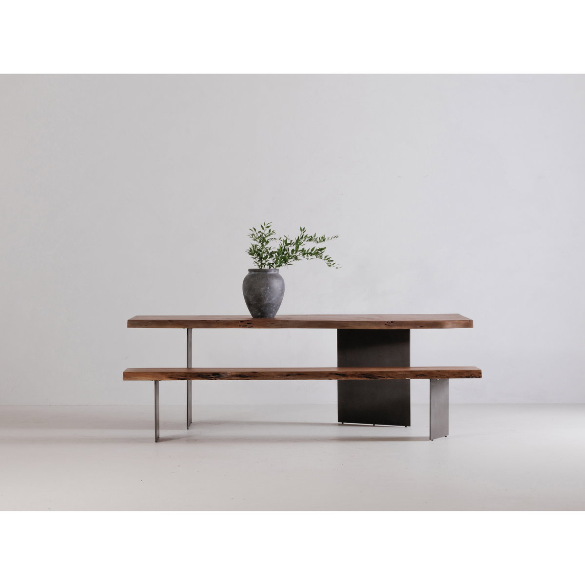 Howell Dining Table Natural, by Moe's Home, 94" width x 30.5" height x 38" depth View 5
