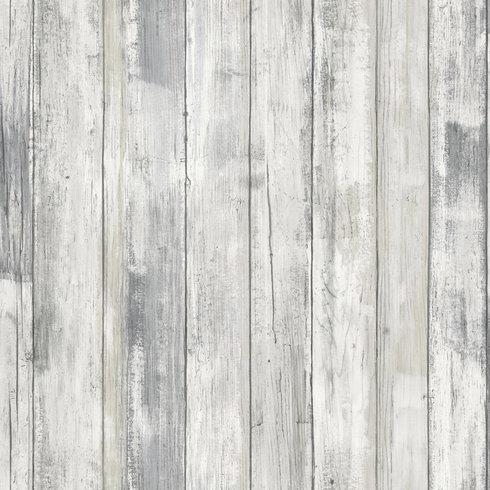 Weathered Planks Grey Peel & Stick Wallpaper