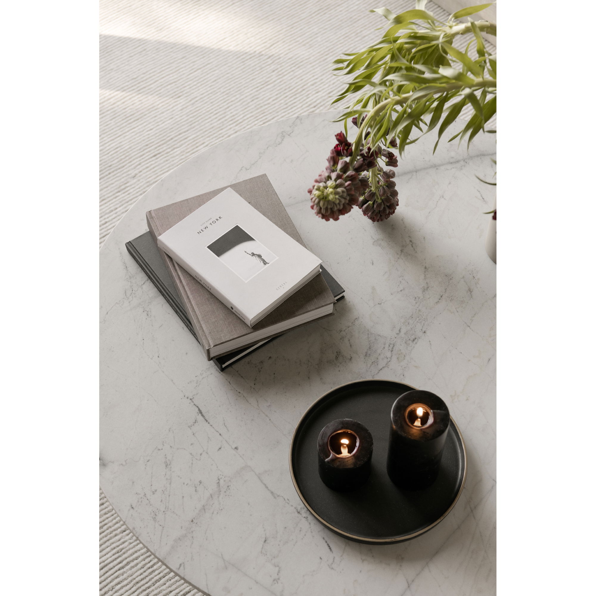 Jinxx Coffee Table White, by Moe's Home, 38" width x 15" height x 38" depth View 5