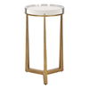 Midas Antique Gold Accent Table, Furniture by Uttermost, 13.5" width x 24.25" height x 13.5" depth thumbnail 5