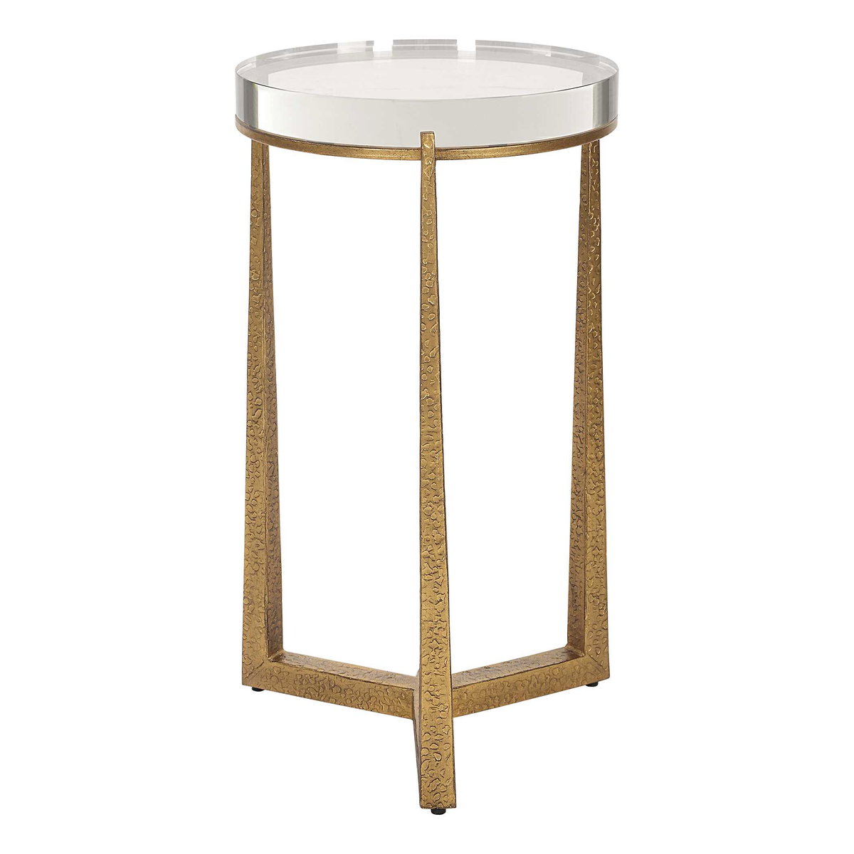 Midas Antique Gold Accent Table, Side & End Table by Uttermost, 13.5" width x 24.25" height x 13.5" depth View 5