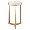 Midas Antique Gold Accent Table, Side & End Table by Uttermost, 13.5" width x 24.25" height x 13.5" depth thumbnail 5