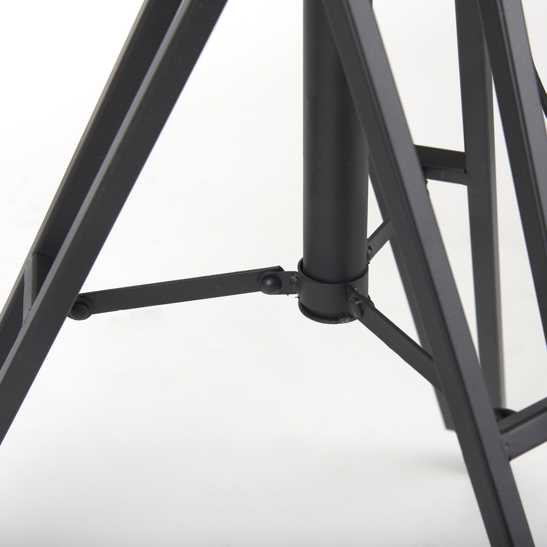 Debdou 22L x 22W x 61H Black and White Metal Adjustable Cinema-Style Floor Lamp, by Mercana View 12