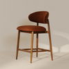 Ellie Counter Stool Rust, Counter & Bar Stool by Moe's Home, 19.5" width x 37" height x 22" depth thumbnail 6