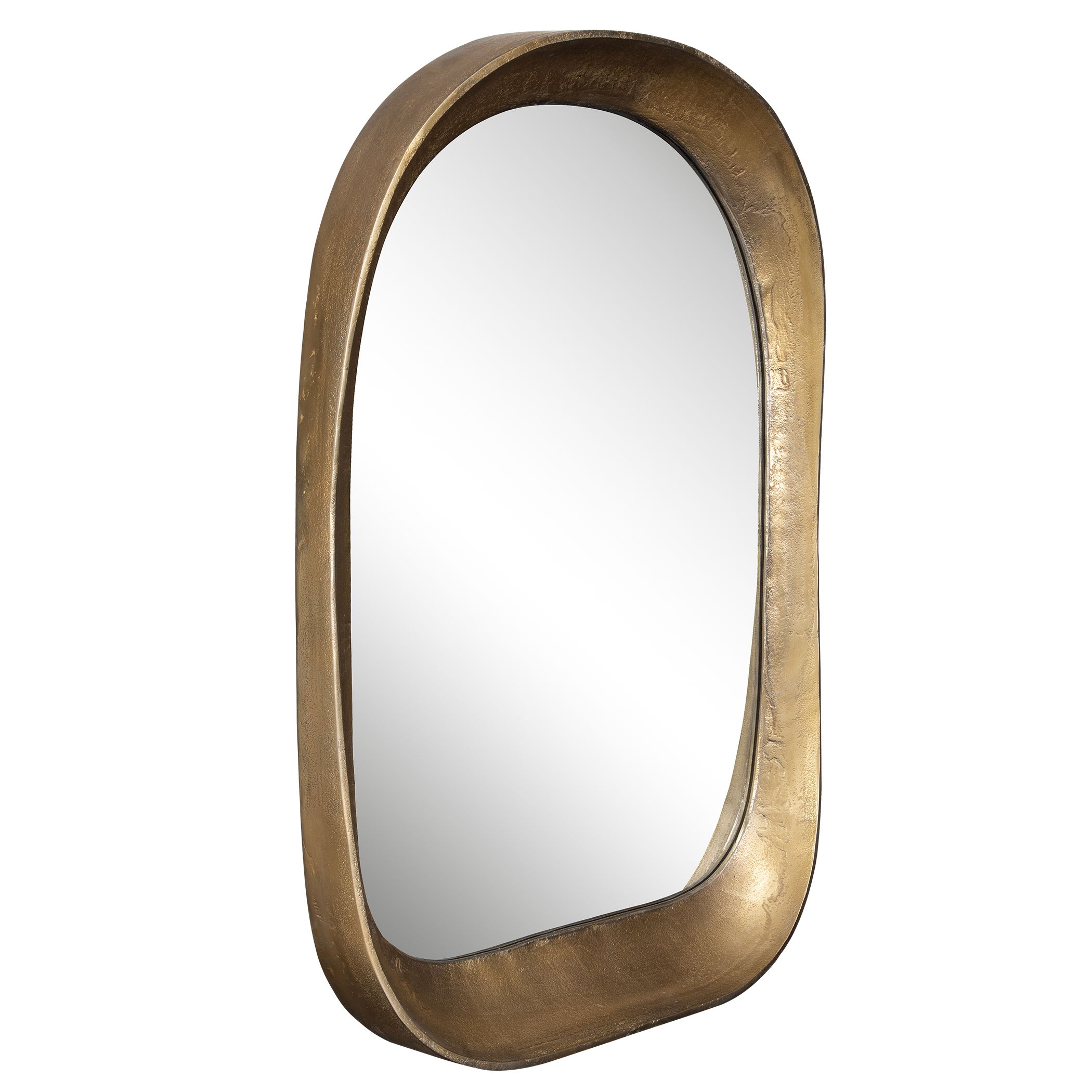 Bradano Brass Arch Mirror large image 