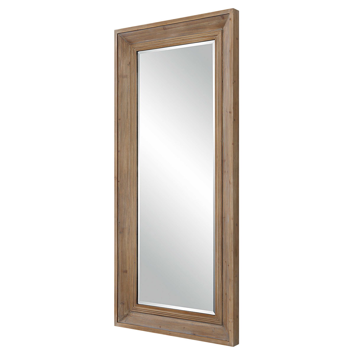 Missoula Large Natural Wood Mirror, by Uttermost, 2'8" width x 5'10" height x 2.62" depth View 5