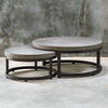 Aiyara Gray Nesting Tables Set/2, Furniture by Uttermost, 42.5" width x 18" height x 42.5" depth thumbnail 7