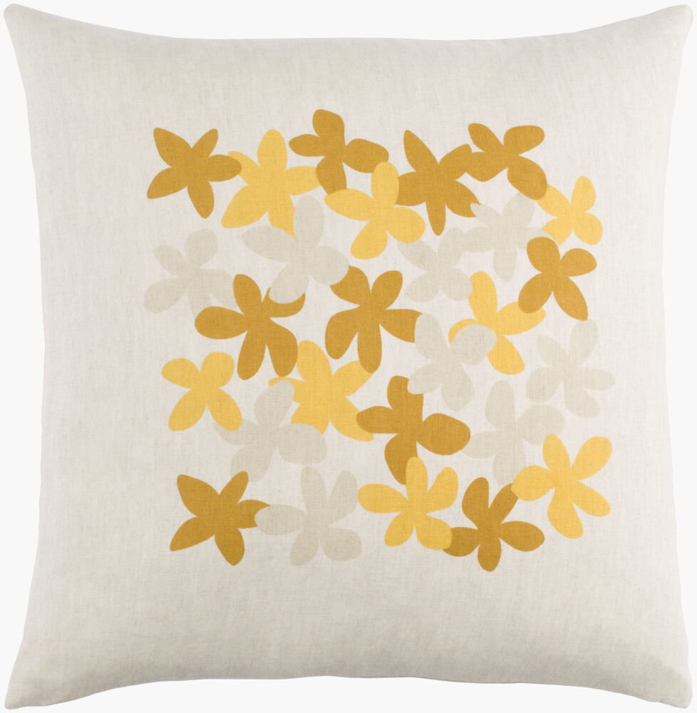 Little Flower Accent Pillow, Decorative Pillow by Surya, 22" length x 22" width