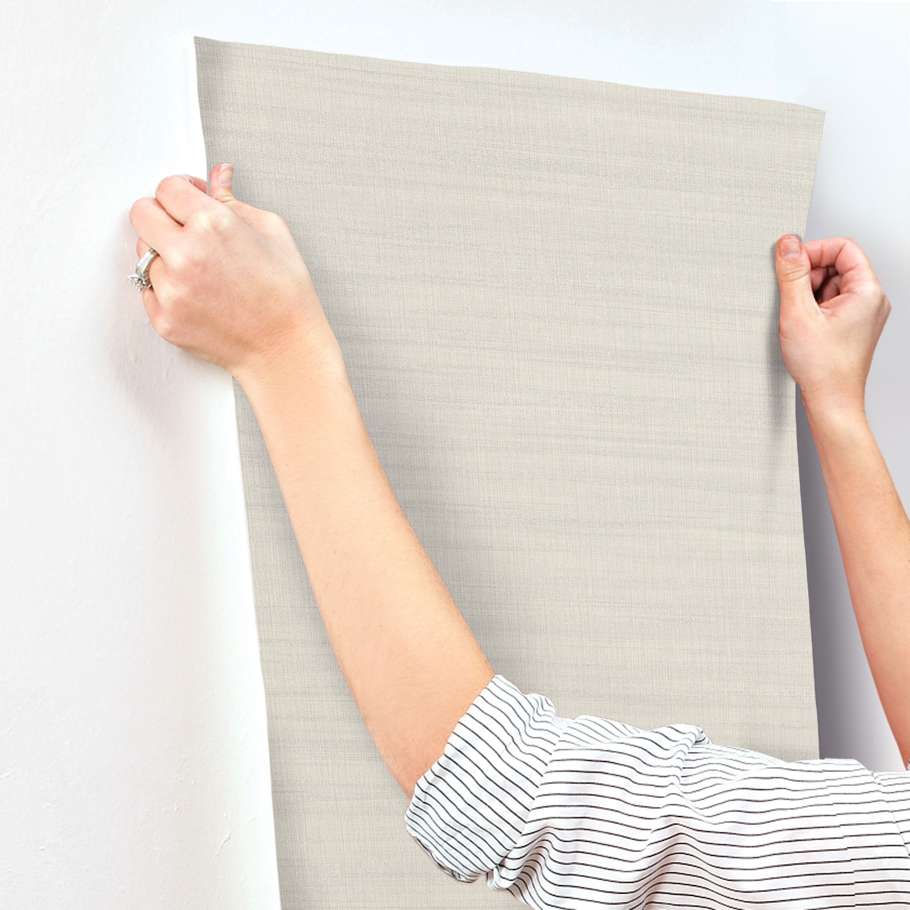 Washed Loft Linen Wallpaper large image 