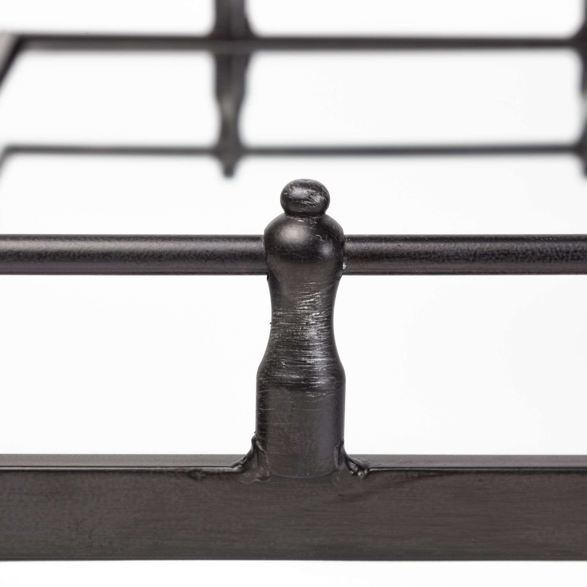 Christa 22L x 22W Black Metal Mirrored Base Square Tray large image 