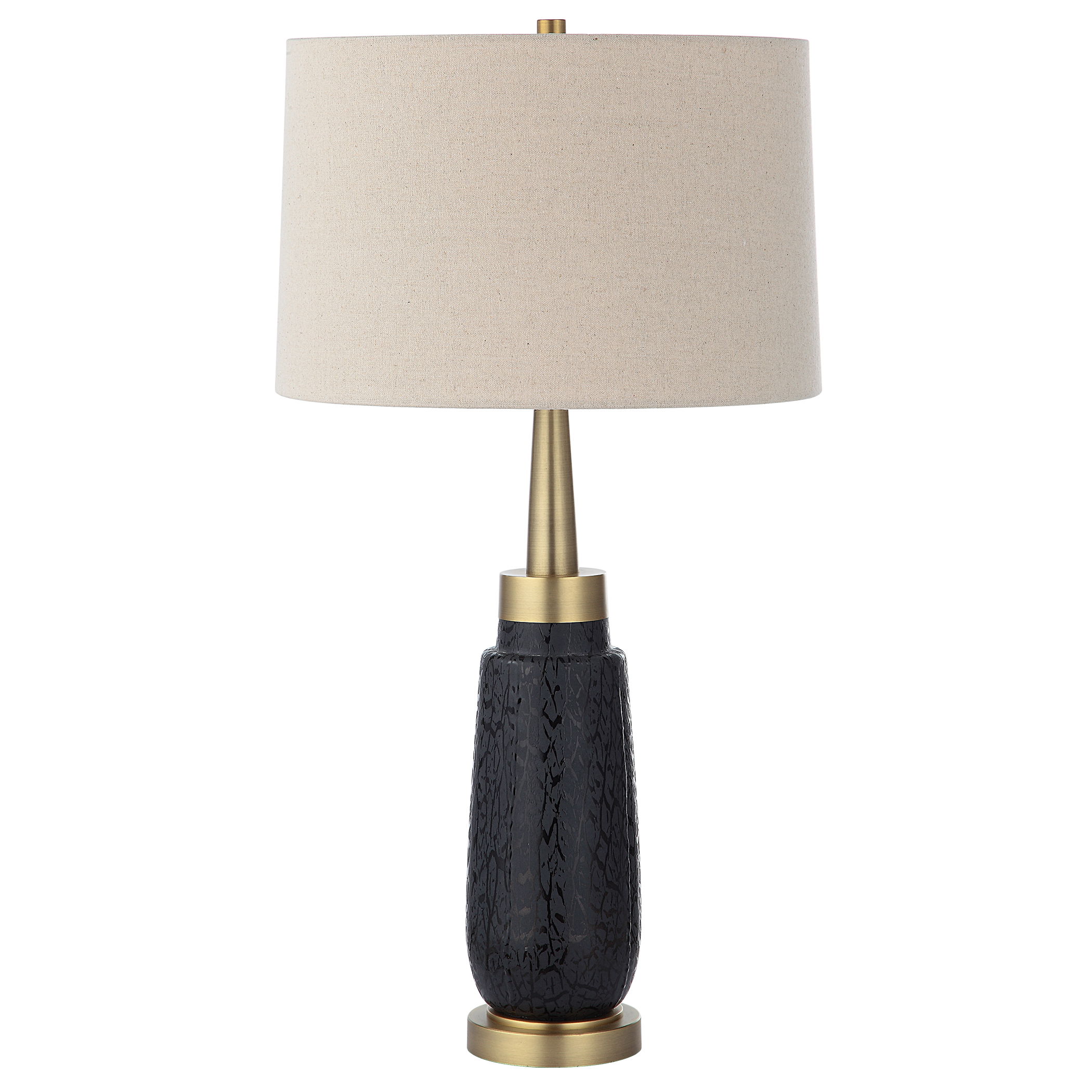 Spyglass Black Wood Grain Table Lamp large image 