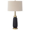 Spyglass Black Wood Grain Table Lamp thumbnail 4